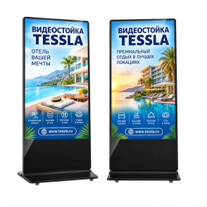 Видеостойка 65" рекламная с вертикальным экраном TESSLA DT6500BA